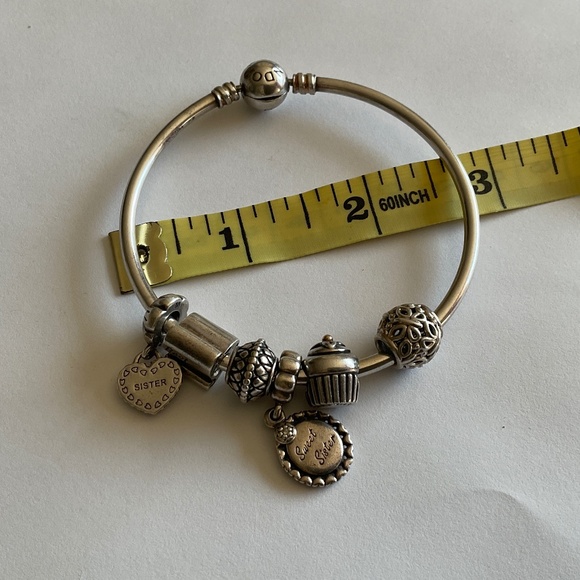 Pandora bangle and 6 pandora charms - Picture 4 of 4